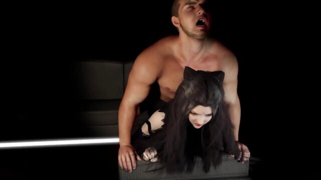 BDSM -sex med het mager asiatisk modell knullar hennes fitta och sperma på hennes perfekta kropp